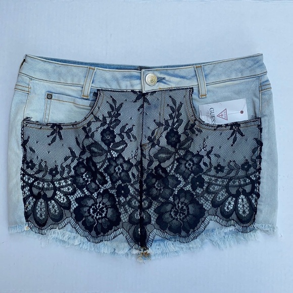 New GUESS Women's Denim Skirt SZ 27 - Picture 1 of 10